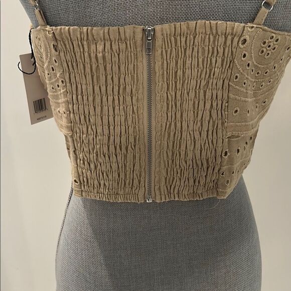 Jason Wu Tan Crop Embellished Camisole - Picture 6 of 10